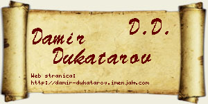 Damir Dukatarov vizit kartica